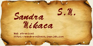 Sandra Mikača vizit kartica